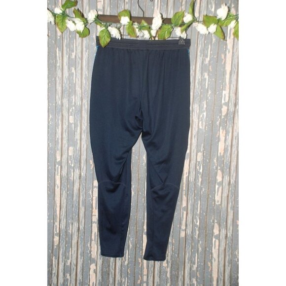 Nike Dri-Fit Ladies Blue Leggings Size S Stretch Zipper Pockets Activewear Gym - Picture 6 of 8